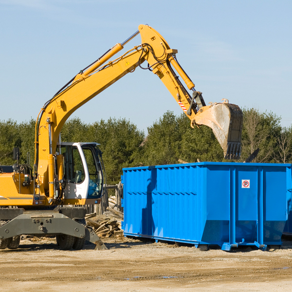 what size residential dumpster rentals are available in Big Run West Virginia